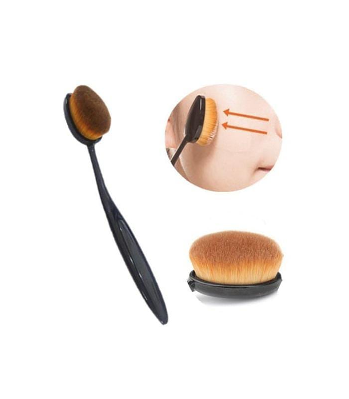 Oval Contour Makeup Brushes Set, Pack of 3