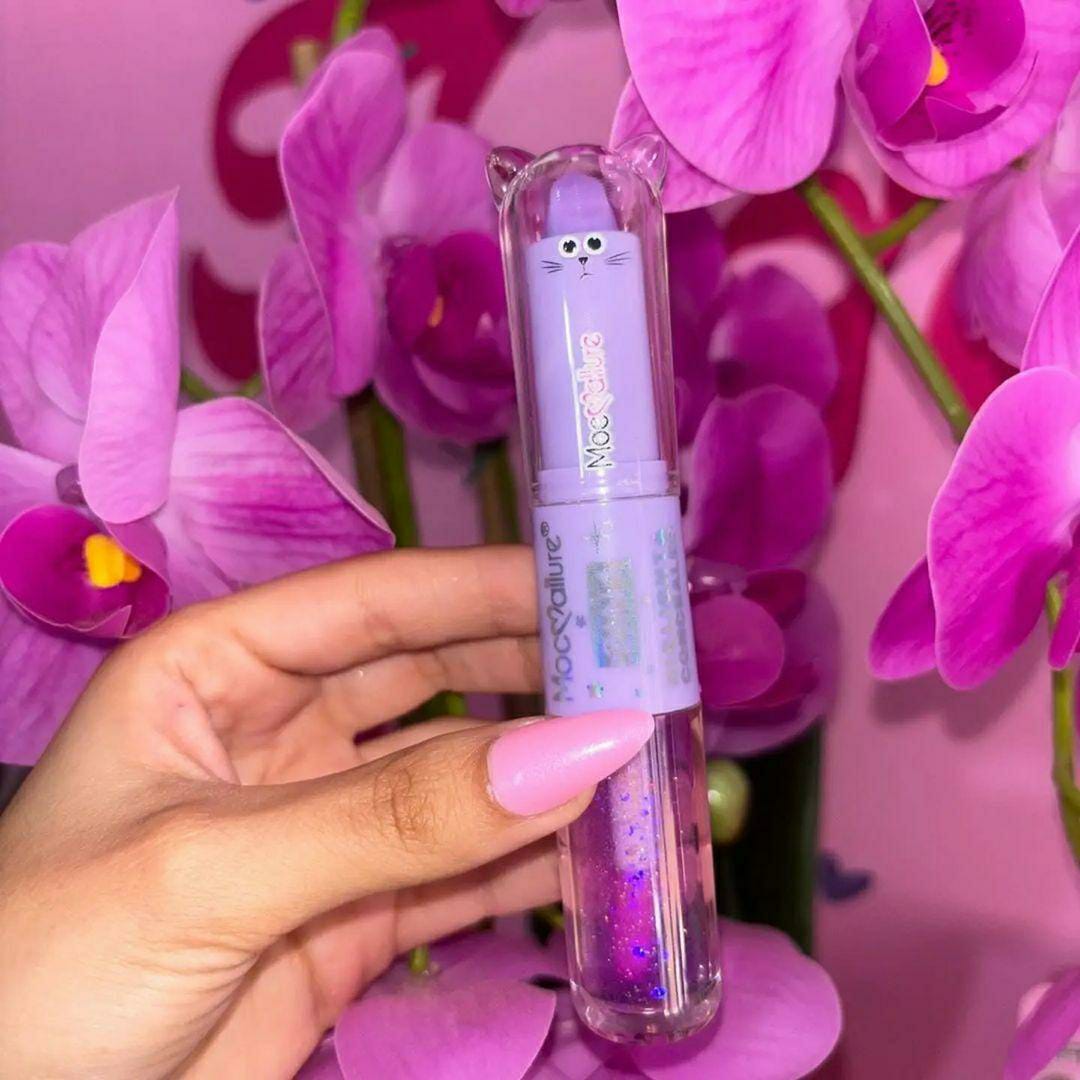 2 In 1 Glossy Finish Lipstick And Lip Gloss