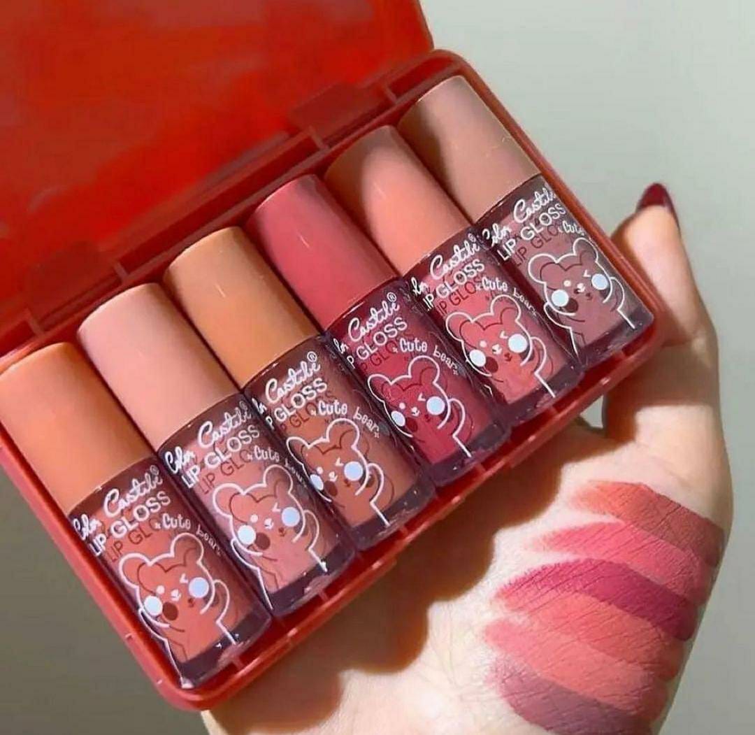 Glossy Finish Lip Gloss, Pack Of 6