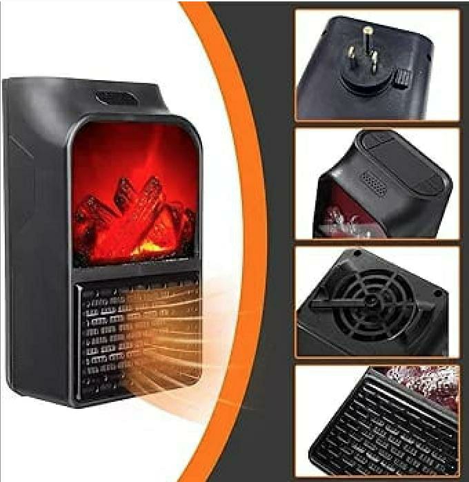 Portable 900W Electric Heater - 1 Pc Space Heater for Home
