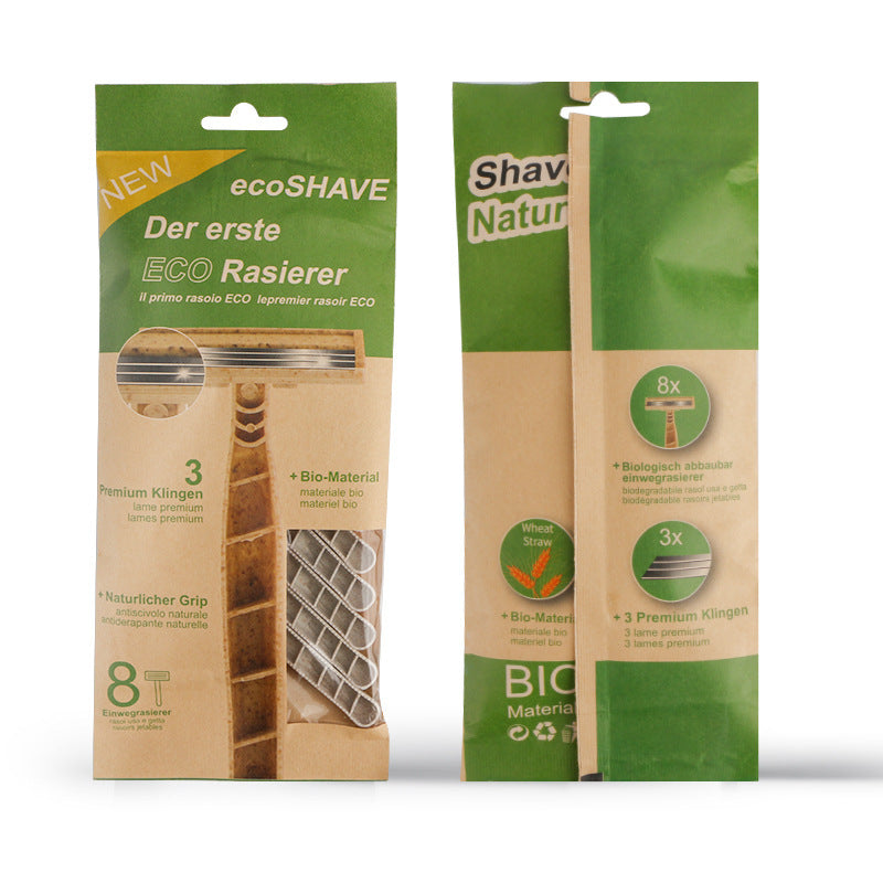 Degradable Material Disposable Manual Shaver
