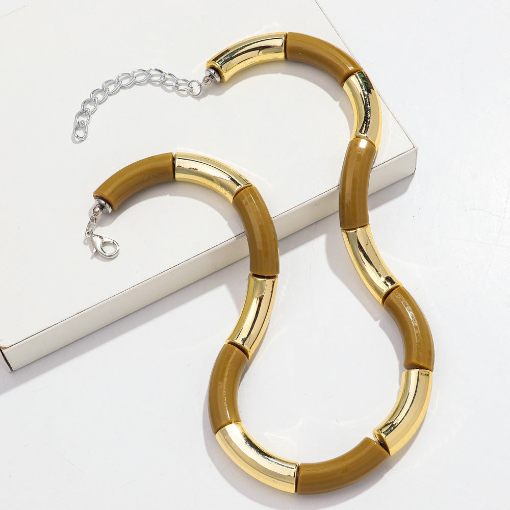 Sweater Neckband Necklace Creative Charm Style Cut Female