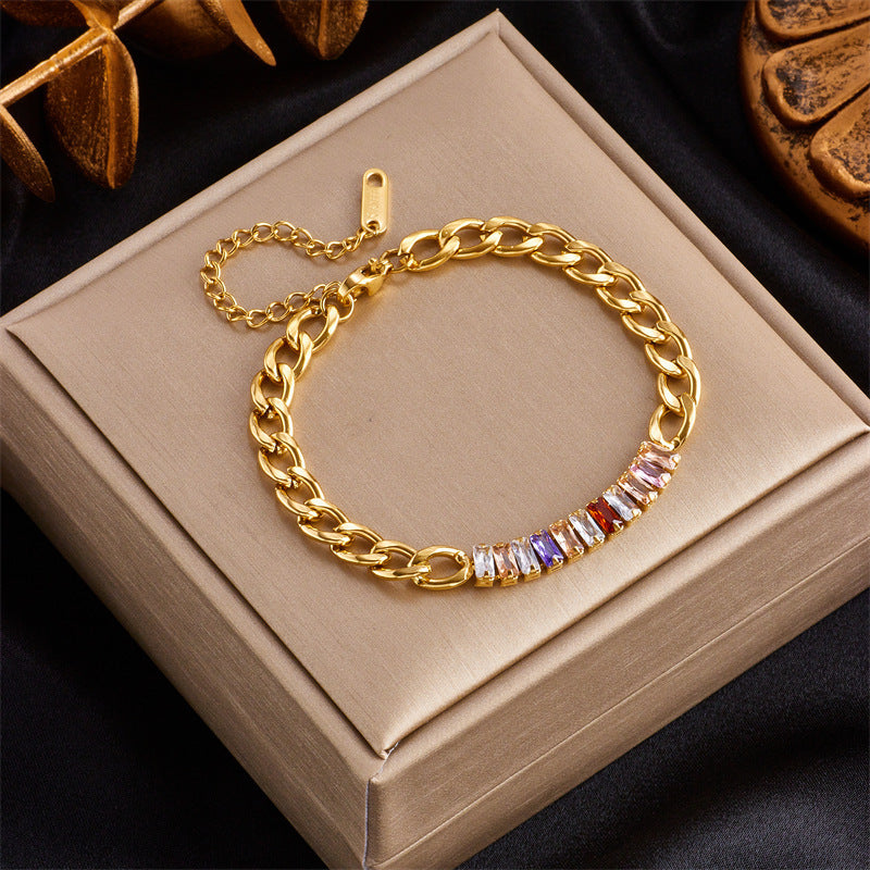Women's Fashion Three-dimensional Butterfly Titanium Steel Bracelet