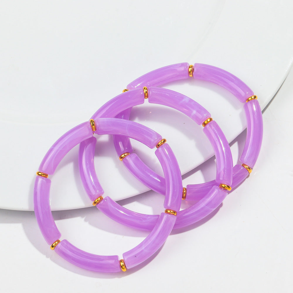 European And American Popular Acrylic Elbow Bracelets Ladies