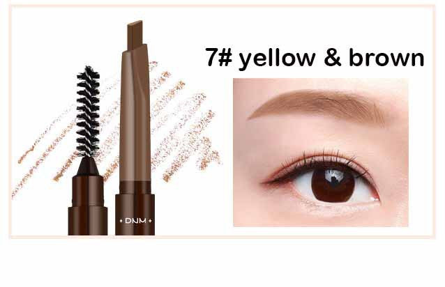 Double Head Automatic Rotating Eyebrow Pencil Waterproof With Brush