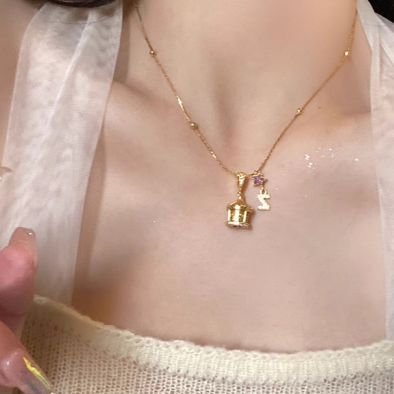 Carousel Necklace Female Sweet