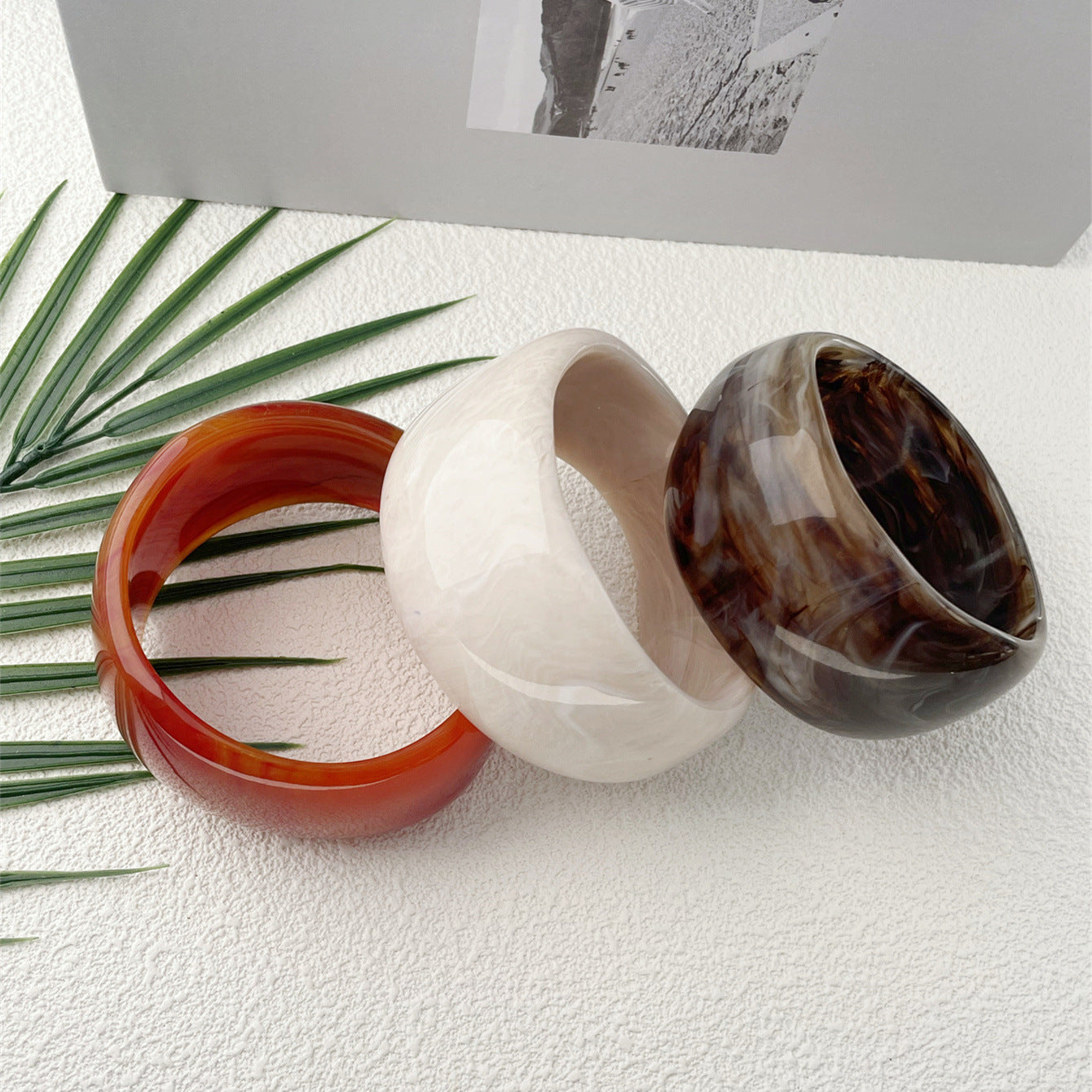 Marble Pattern Acrylic Bracelet Irregular Female