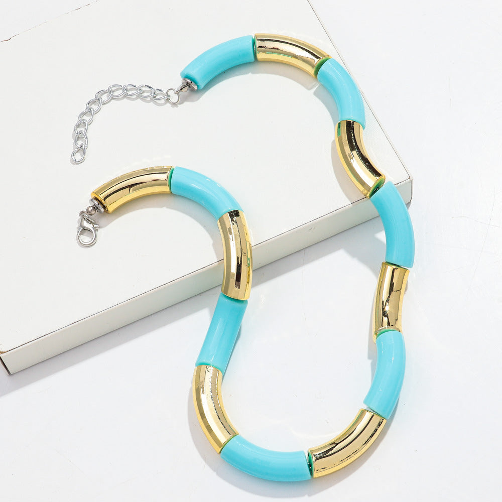 Sweater Neckband Necklace Creative Charm Style Cut Female