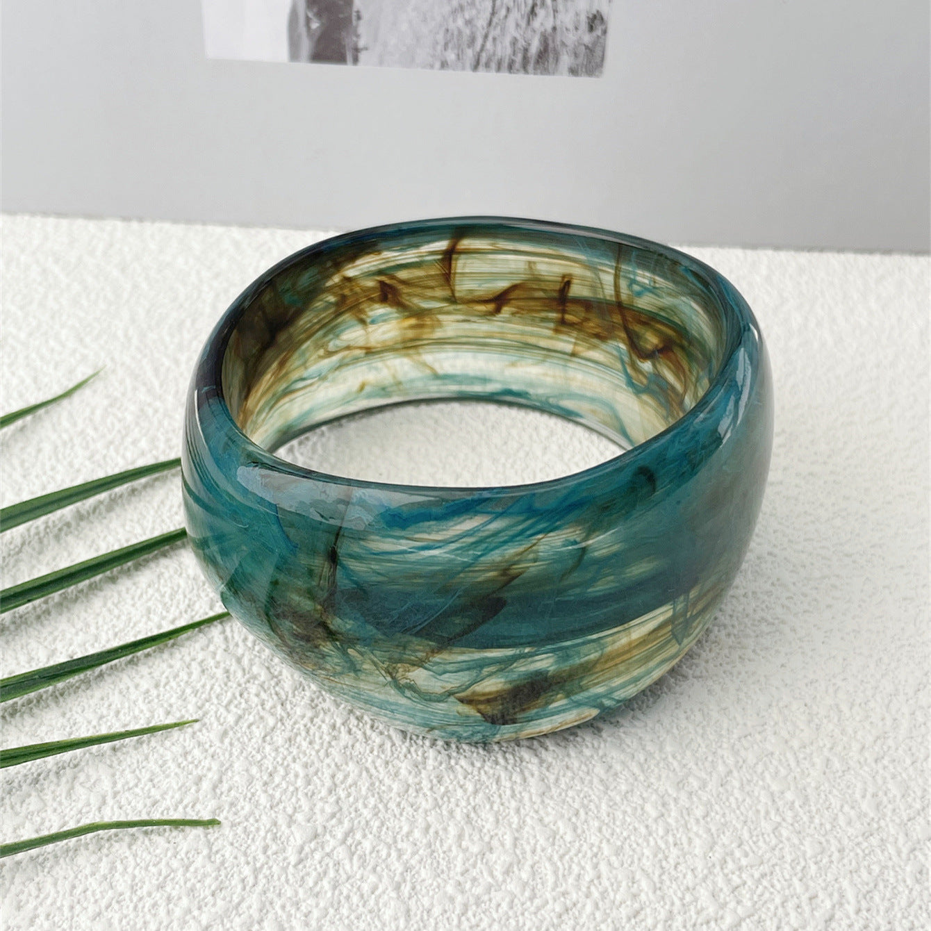 Marble Pattern Acrylic Bracelet Irregular Female