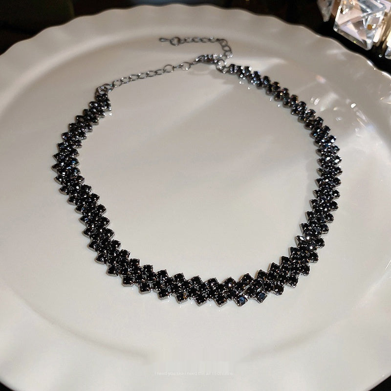 Full Diamond Stitching Necklace Fashion Special-interest