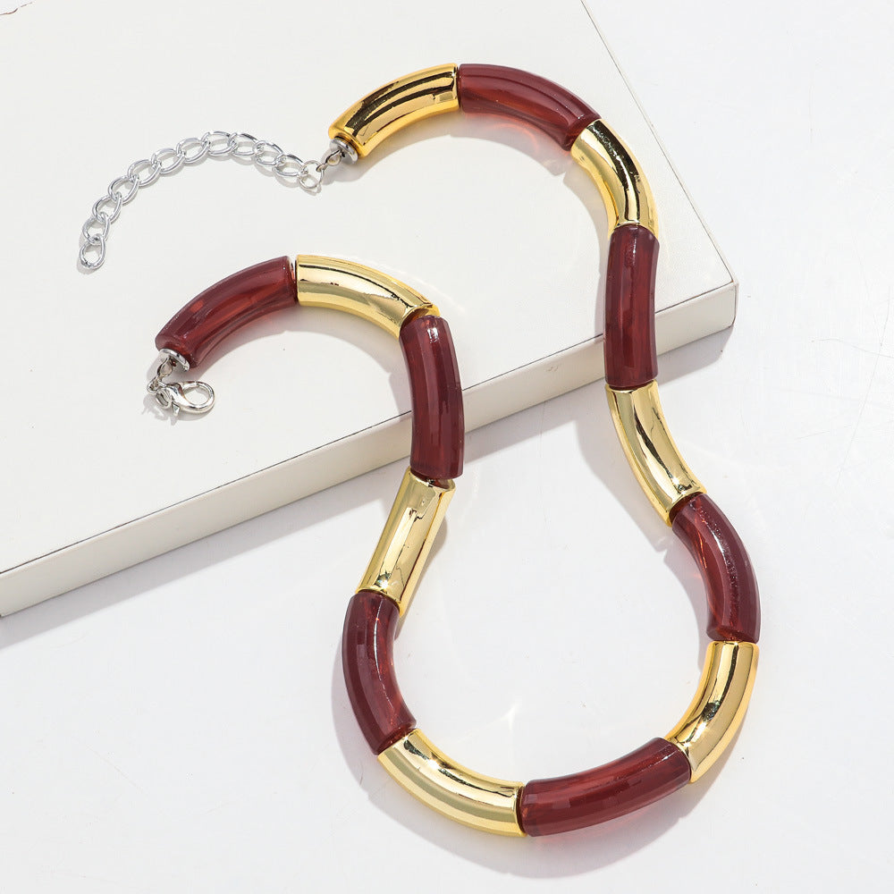 Sweater Neckband Necklace Creative Charm Style Cut Female