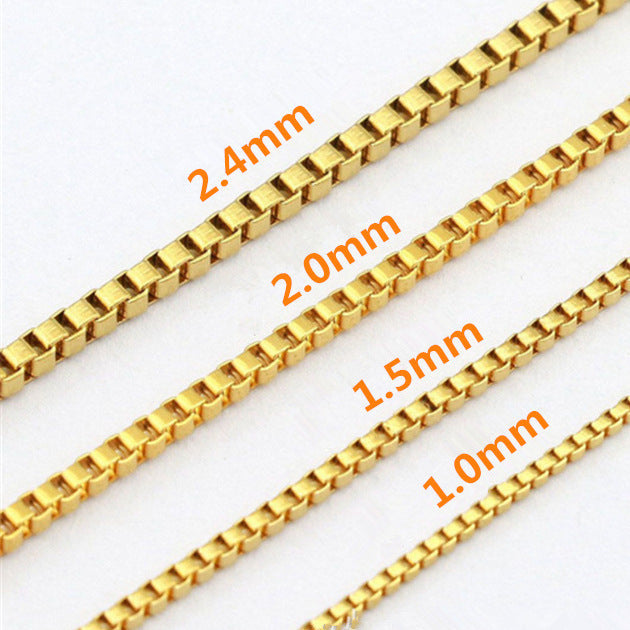 Titanium Steel Furnace Vacuum Plating Necklace