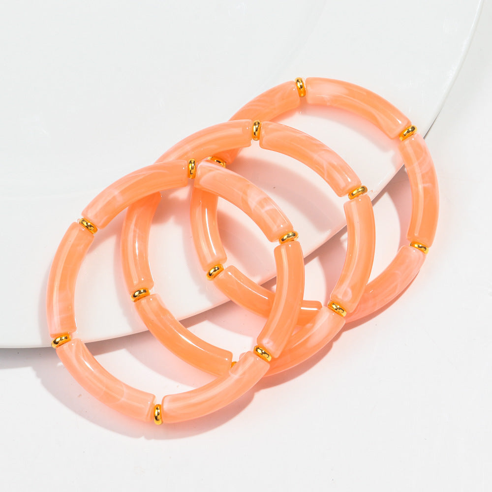 European And American Popular Acrylic Elbow Bracelets Ladies