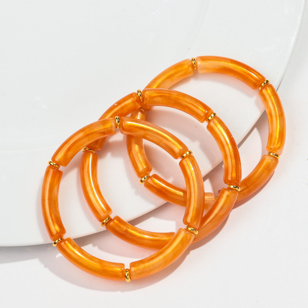 European And American Popular Acrylic Elbow Bracelets Ladies