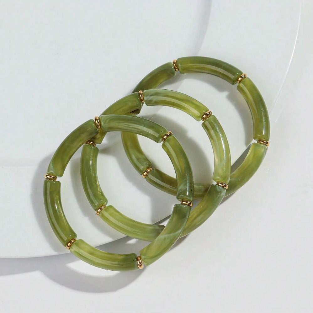 European And American Popular Acrylic Elbow Bracelets Ladies