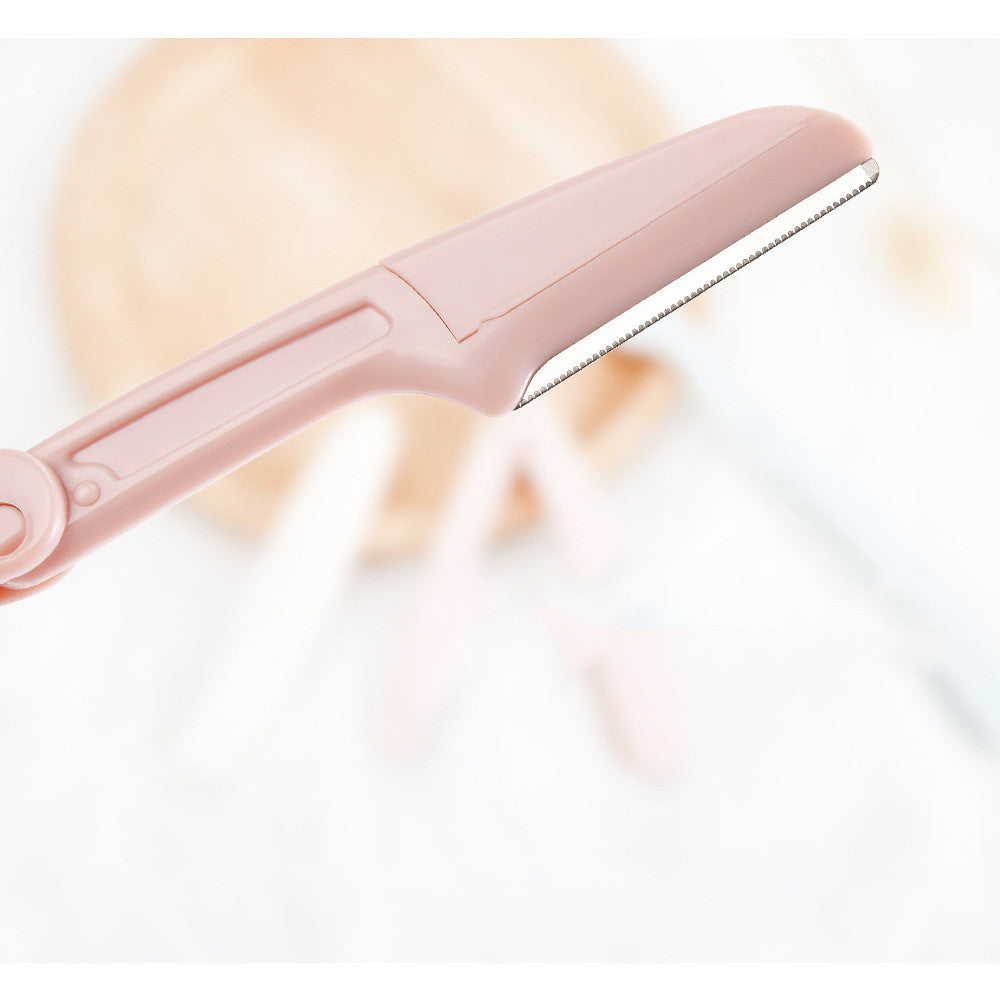 Three-color Foldable Eyebrow Trimmer With Net Beauty Supplies