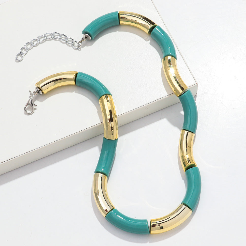 Sweater Neckband Necklace Creative Charm Style Cut Female