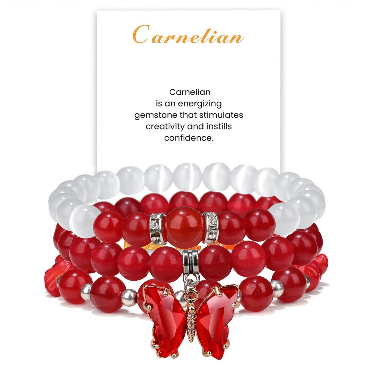 Bohemian Beaded Bracelet Women's Healing Crystal Bracelet