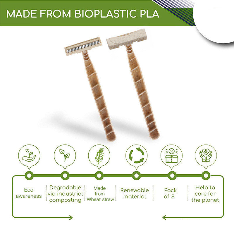 Degradable Material Disposable Manual Shaver