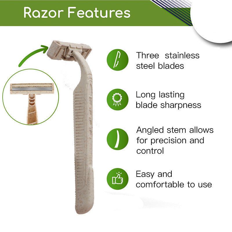 Degradable Material Disposable Manual Shaver