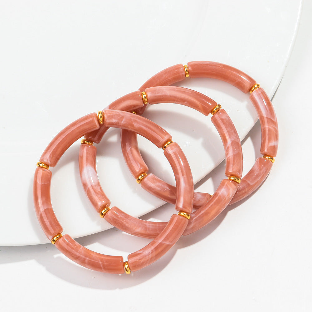 European And American Popular Acrylic Elbow Bracelets Ladies
