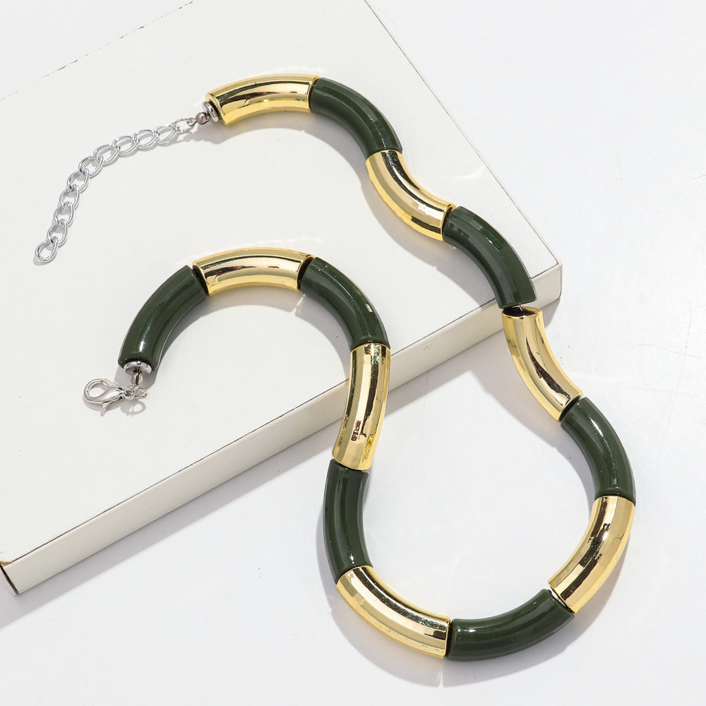 Sweater Neckband Necklace Creative Charm Style Cut Female