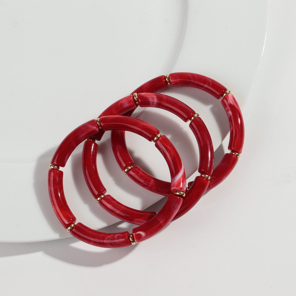 European And American Popular Acrylic Elbow Bracelets Ladies