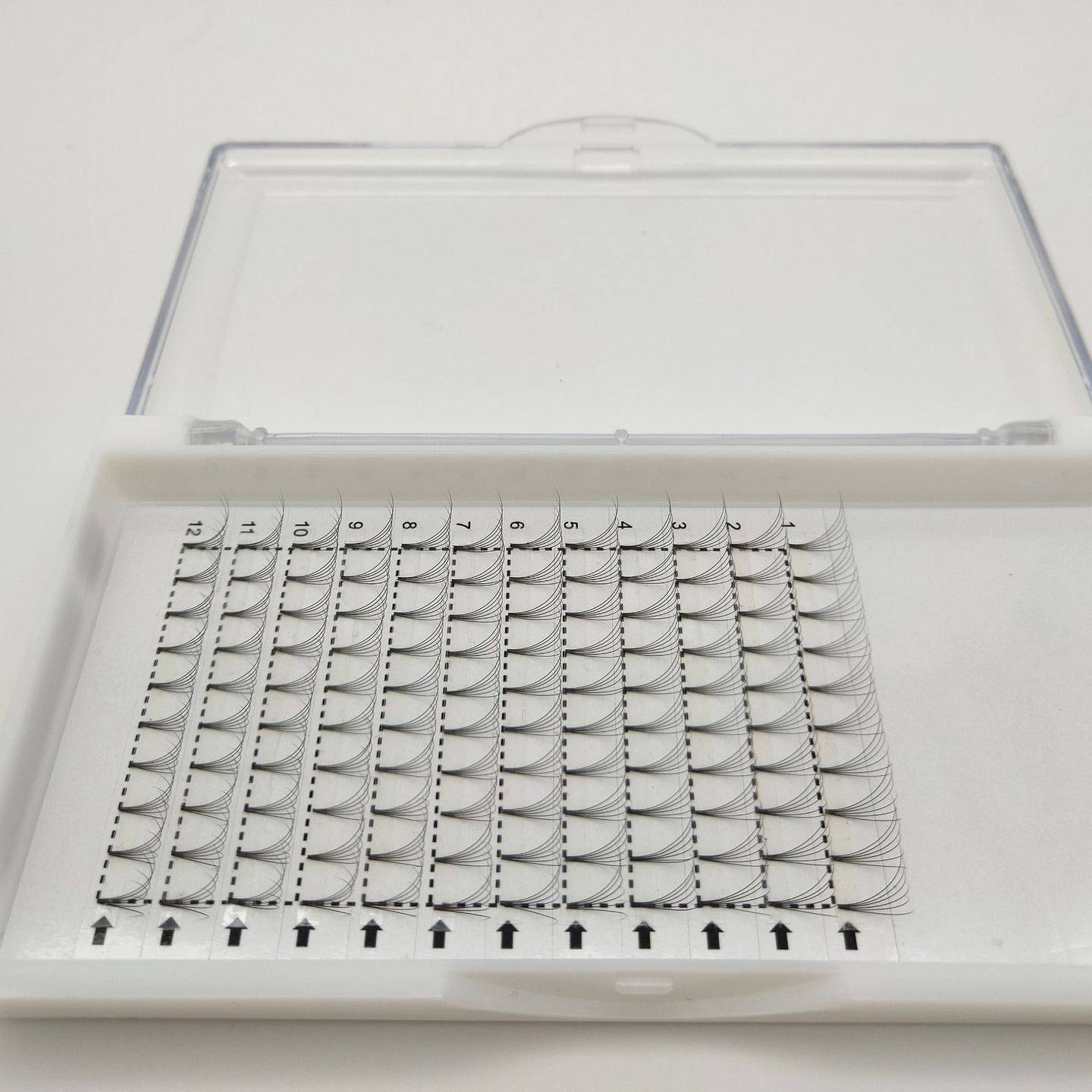 6D Short Stalk Grafted Fluffy False Eyelashes
