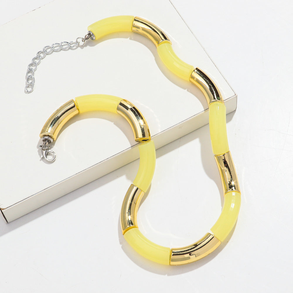 Sweater Neckband Necklace Creative Charm Style Cut Female