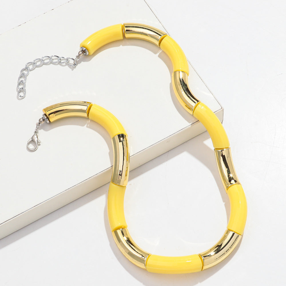 Sweater Neckband Necklace Creative Charm Style Cut Female