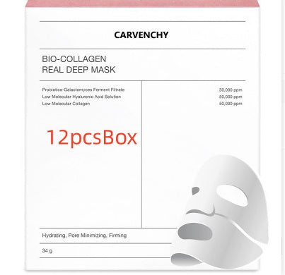 Deep Collagen Overnight Mask The Real Collagen Facial Sheet Masks With Low Molecular Weight Collagen For Elasticity Firming