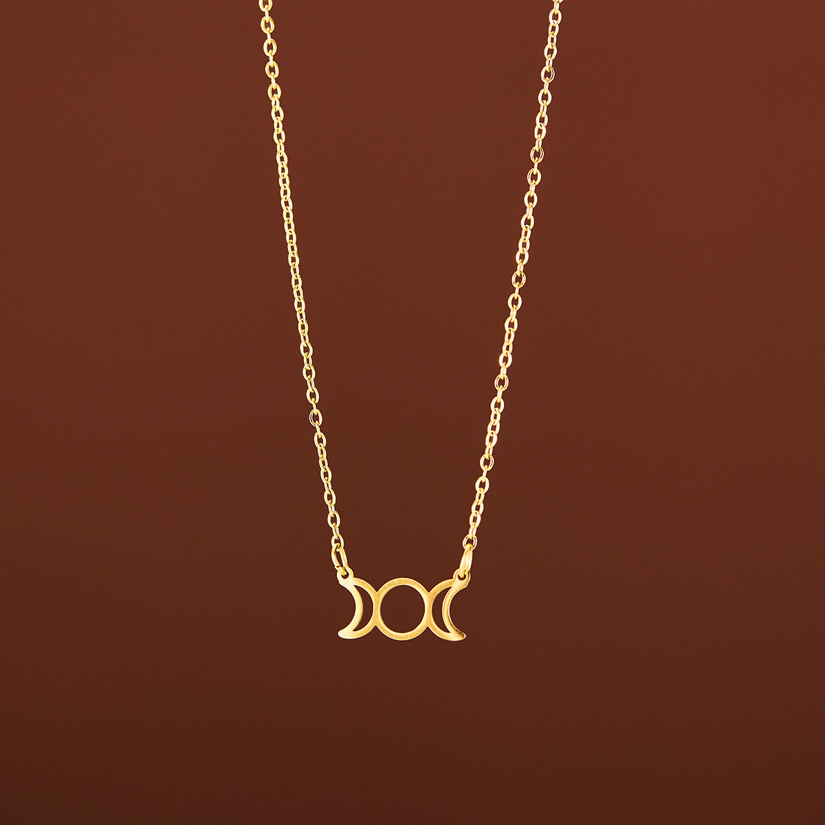 Fashion Simple Hollow Moon Constellation Necklace