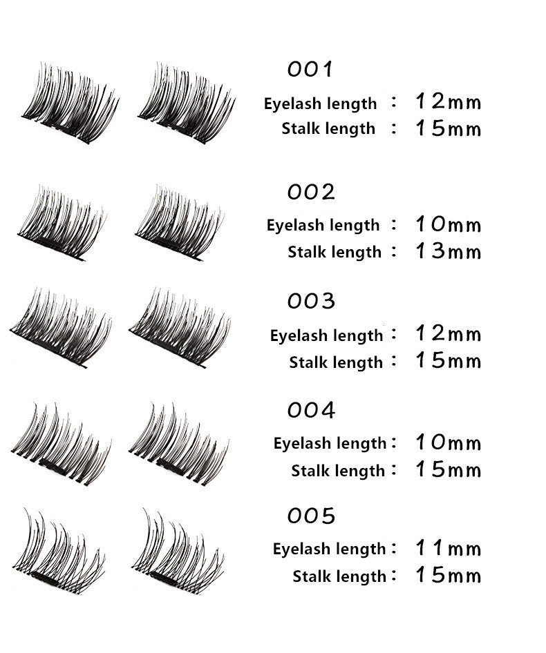 Lightweight magnetic eyelashes can be used repeatedly