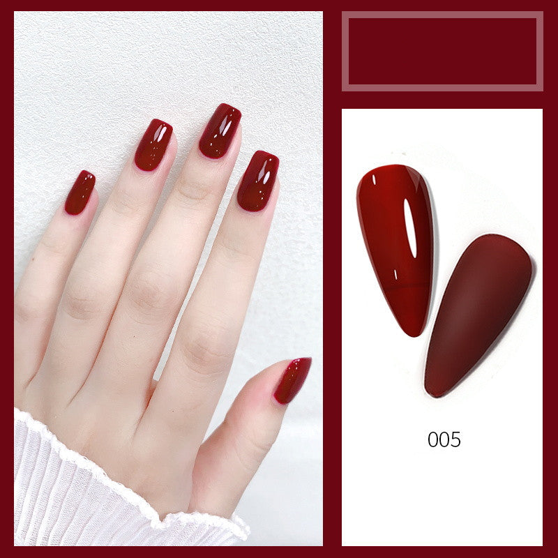 New Milk Tea Nude Color Popular Cherries Milky White Nail Shop Dedicated