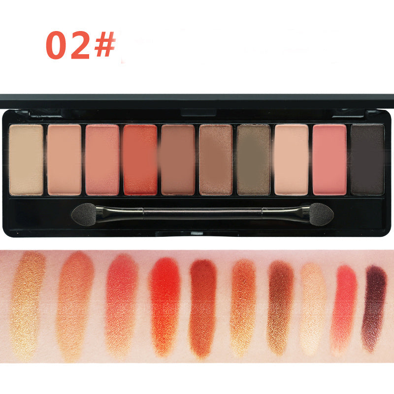 Ten-color Sakura Girl Eyeshadow Pink Peach Blossom Mermaid Pearlescent Matte Eyeshadow Palette