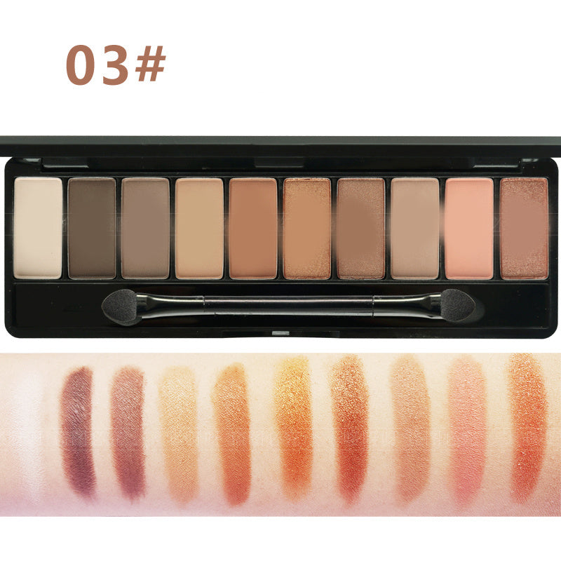 Ten-color Sakura Girl Eyeshadow Pink Peach Blossom Mermaid Pearlescent Matte Eyeshadow Palette