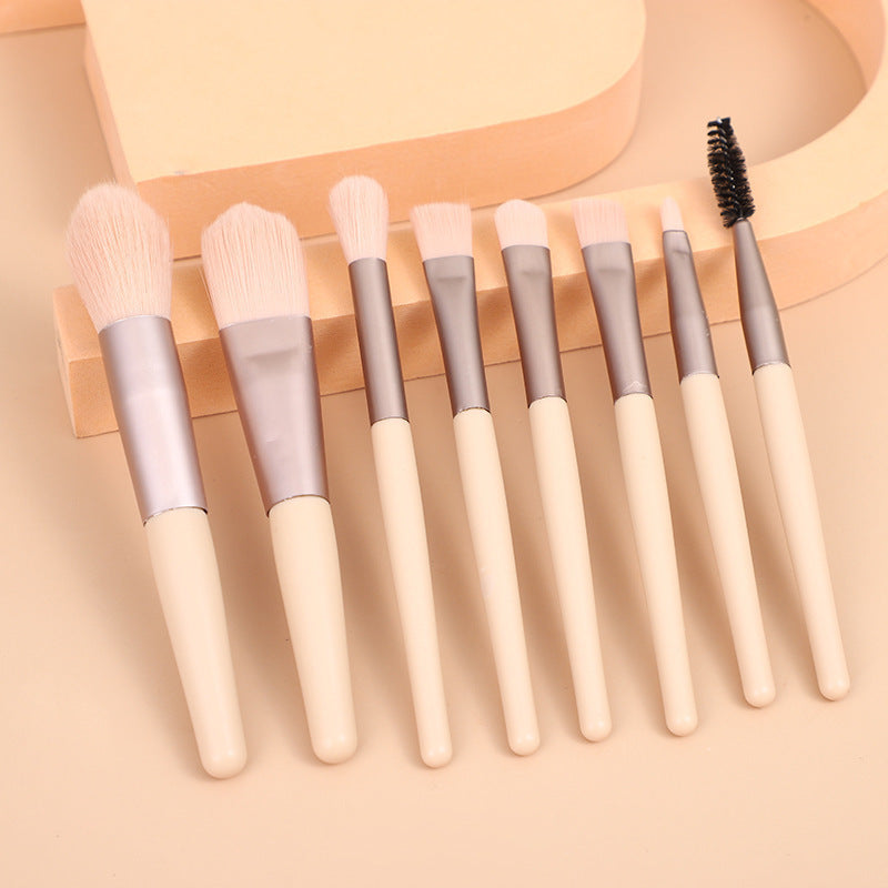 8 Small Makeup Brushes Morandi Portable Beauty Tool Soft Hair Makeup Brush