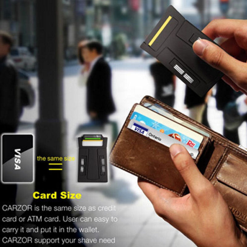 Ultra-Portable Card Shaver Can Be Put Into The Wallet