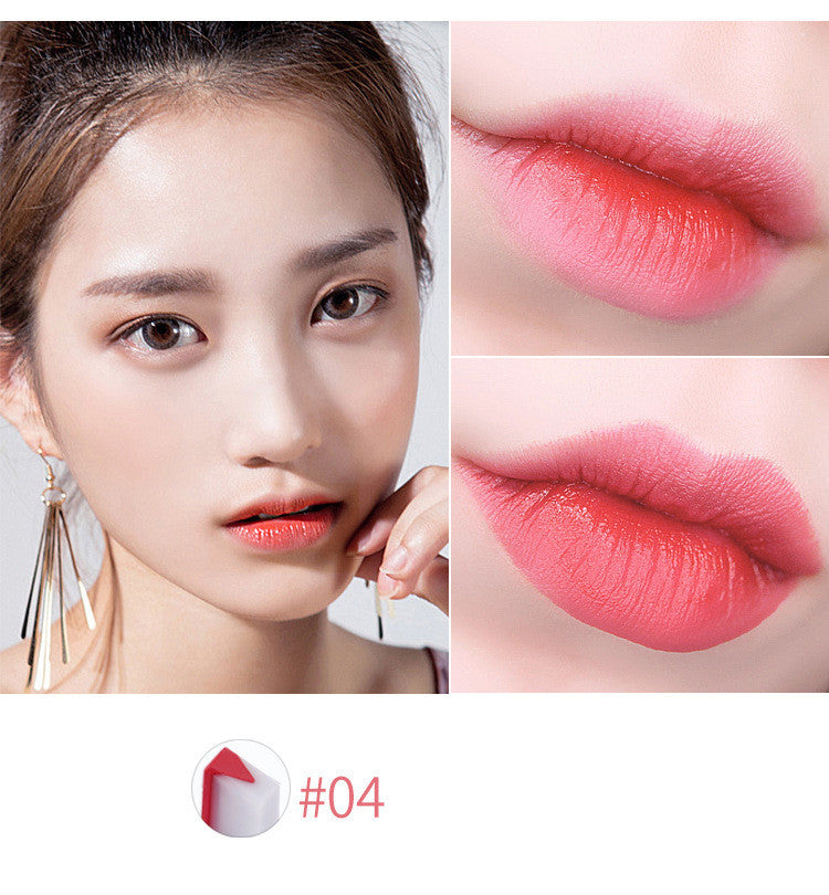 Hot Sale Women Double Color Lipstick Waterproof Long-Lasting Lip Gloss Moisturzing Nourishing Lipsticks Balm Lip Cosmetics