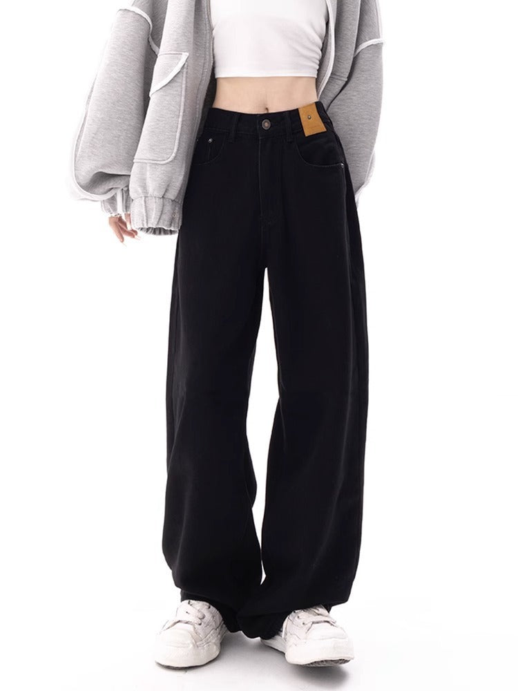 Loose High Waist Slimming Wide Leg Pants