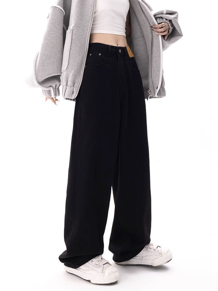 Loose High Waist Slimming Wide Leg Pants