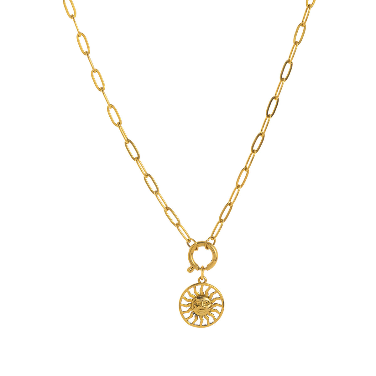 Fashion Sun Moon Necklace DIY Pendant