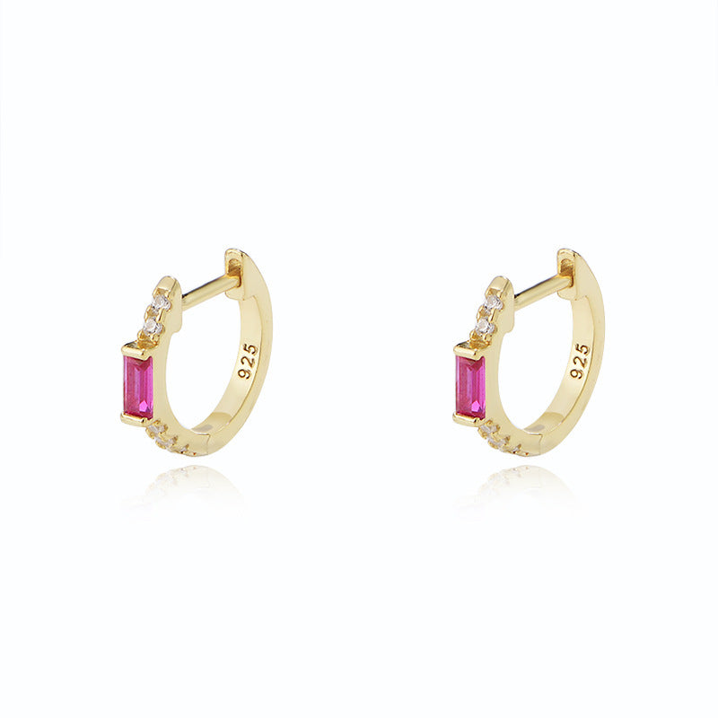 Square Zircon Earrings For Women