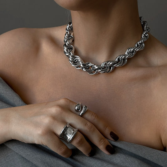 Fashionable Non-fading Thick Chain Necklace For Women
