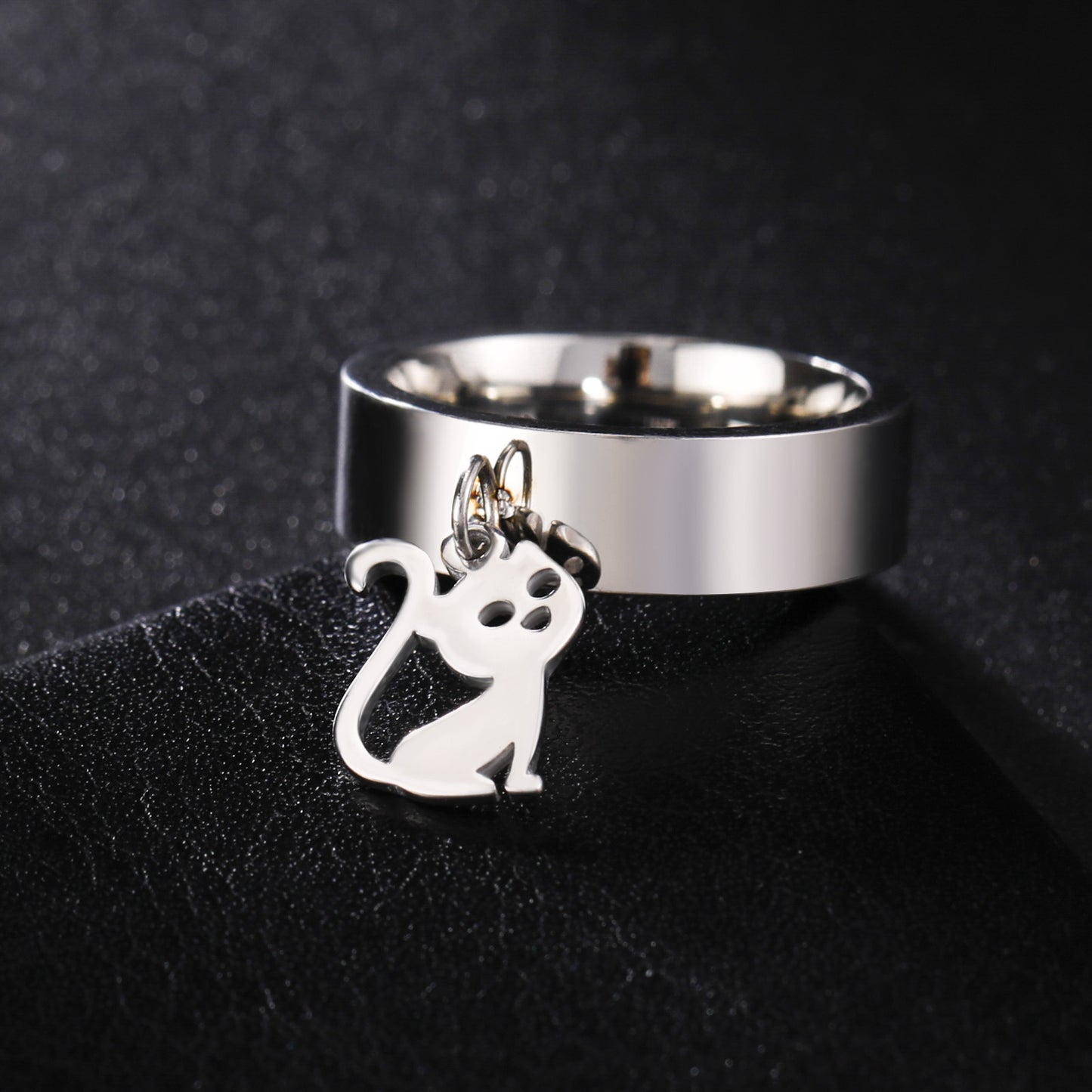 Kitty Stainless Steel Ring