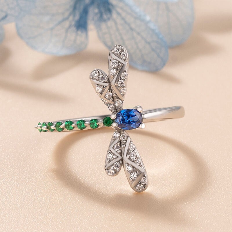 Dragonfly Insect Colorful Ring Cute