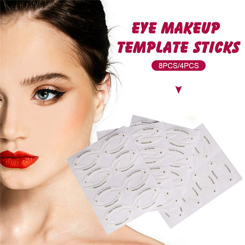 New Eyeshadow Eyeliner Makeup Template Sticker