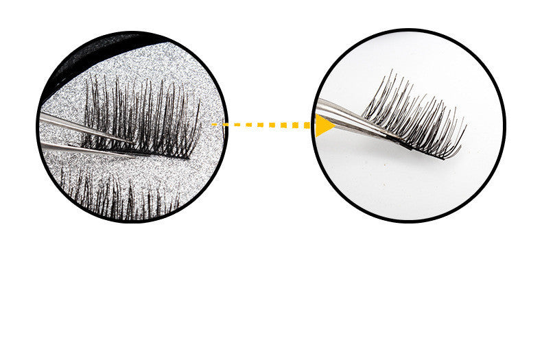 Lightweight magnetic eyelashes can be used repeatedly