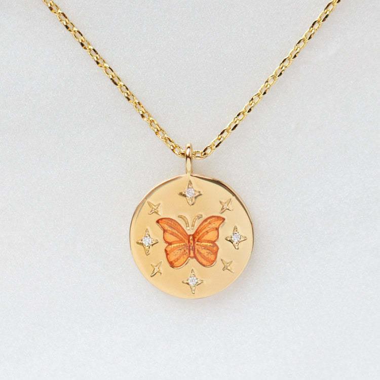 Hand Painting Light Luxury High Color Retention Pendant Necklace