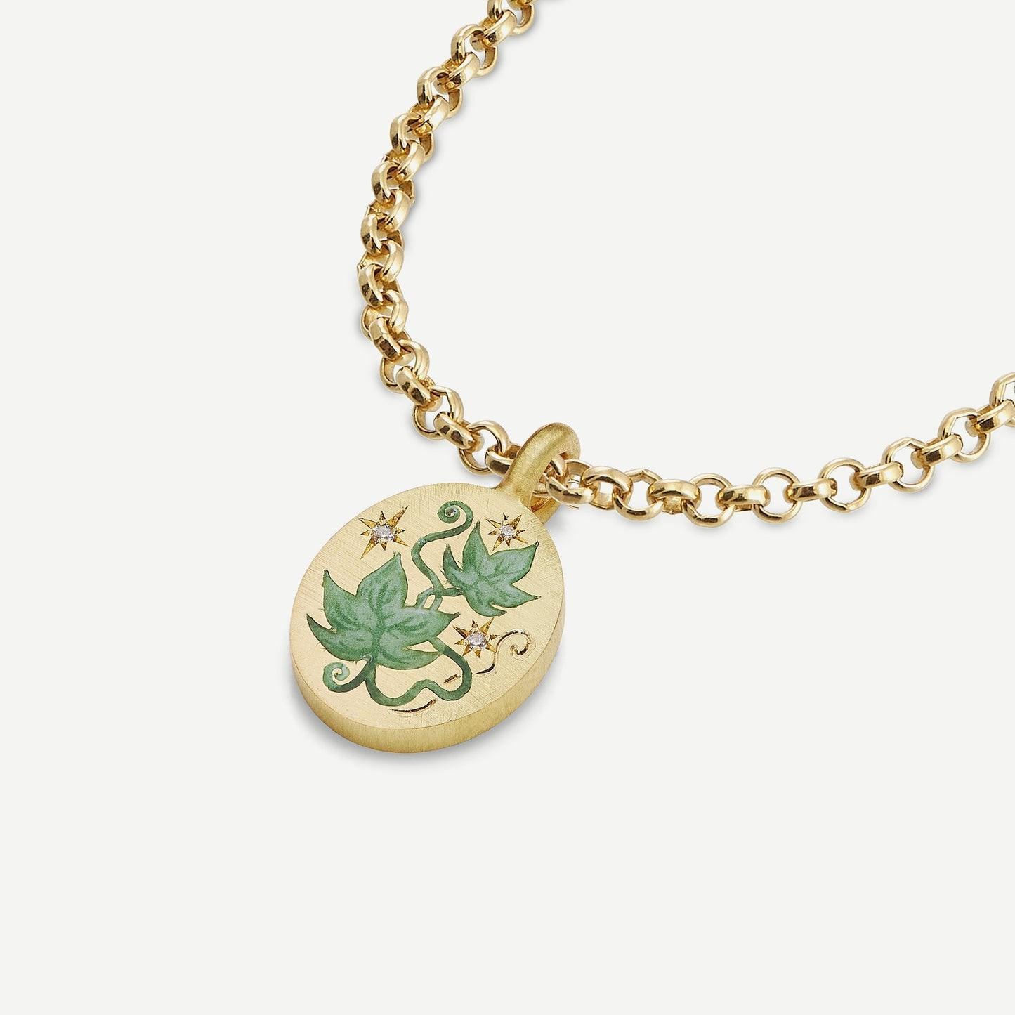 Hand Painting Light Luxury High Color Retention Pendant Necklace